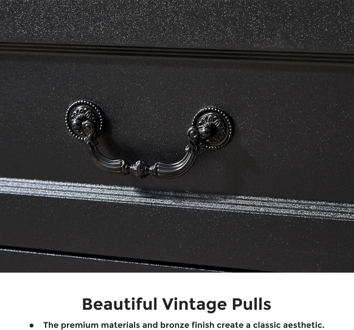Premium Charcoal Farmhouse Dresser With Five Drawers