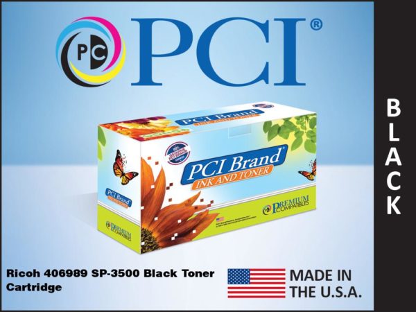 Premium Compatibles 406989-PCI Laser Toner Cartridge - Alternative for Ricoh SP-3500XA, 406989, Type, 3500XA, Type, SP-3500XA, SP3500XA, Type, SP3500XA, 406990 - Black - 1 / Pack