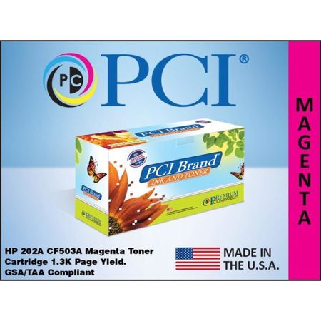 Premium Compatibles CF503A-PCI Remanufactured Laser Toner Cartridge - Alternative for HP CF503A, 202A - Magenta - 1 / Pack