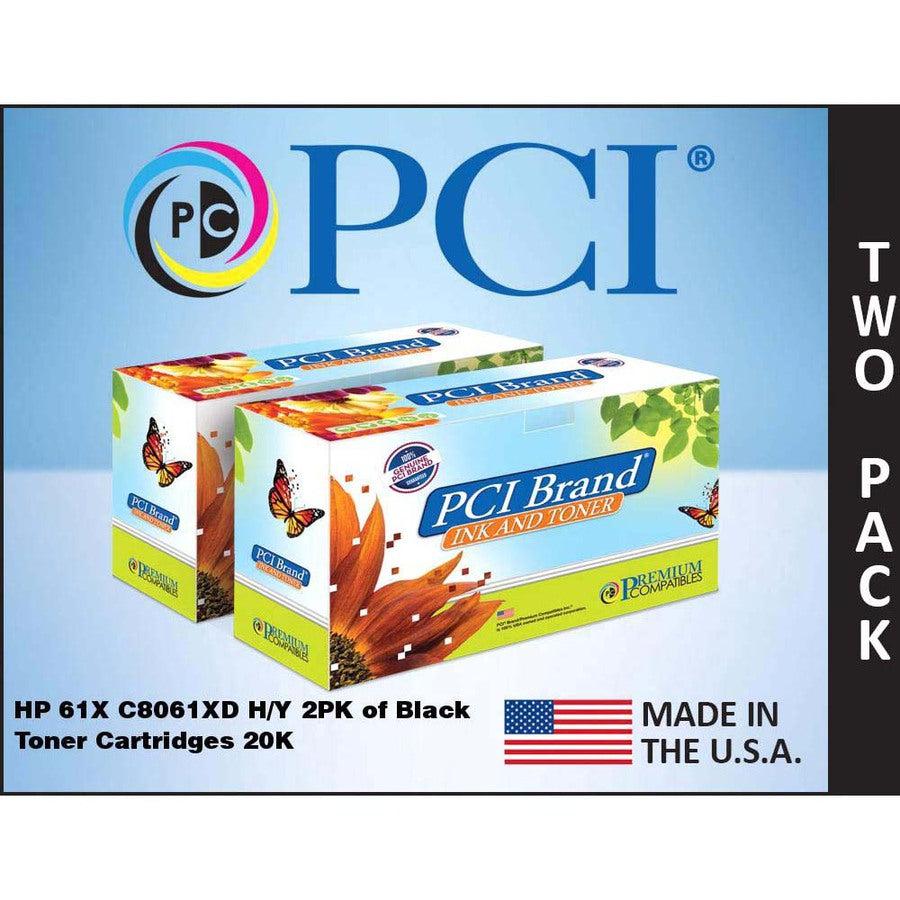 Premium Compatibles High Yield Laser Toner Cartridge - Alternative for HP C8061D - Black - 2 / Pack C8061D-RPC