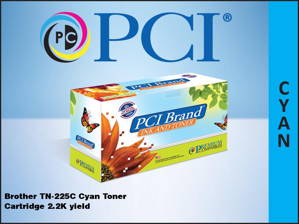 Premium Compatibles Laser Toner Cartridge - Alternative for Brother TN225C - Cyan - 1 / Each TN225C-PCI