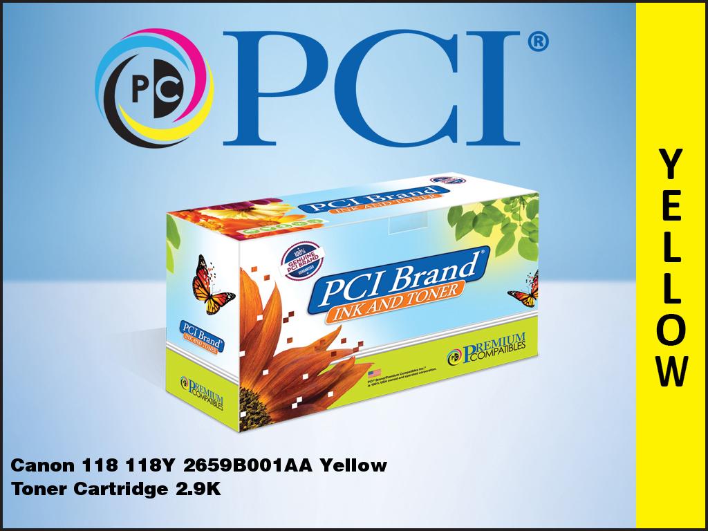 Premium Compatibles Laser Toner Cartridge - Alternative for Canon 2659B001AA - Yellow - 1 / Each 2659B001AA-PCI