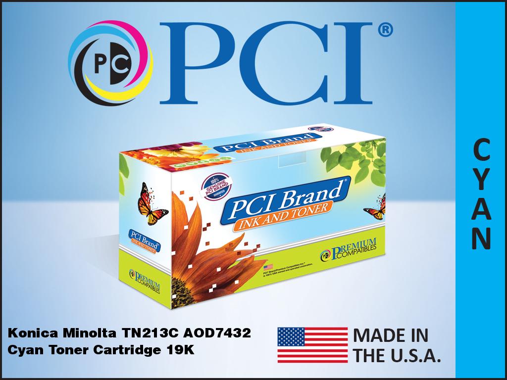 Premium Compatibles Laser Toner Cartridge - Alternative for Konica Minolta TN213C - Cyan - 1 / Each TN213CPC
