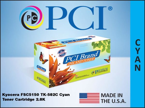 Premium Compatibles Laser Toner Cartridge - Alternative for Kyocera TK-582C - Cyan - 1 / Each TK582C-PCI
