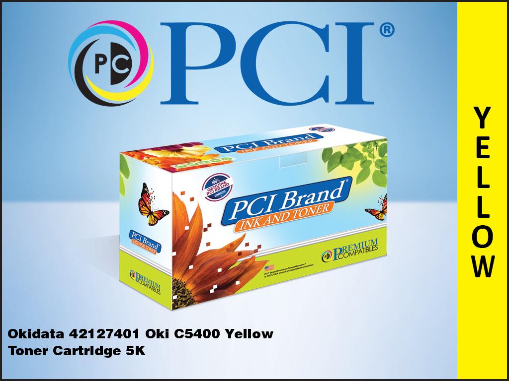Premium Compatibles Laser Toner Cartridge - Alternative for Okidata 42127401 - Yellow - 1 / Each 42127401-PCI