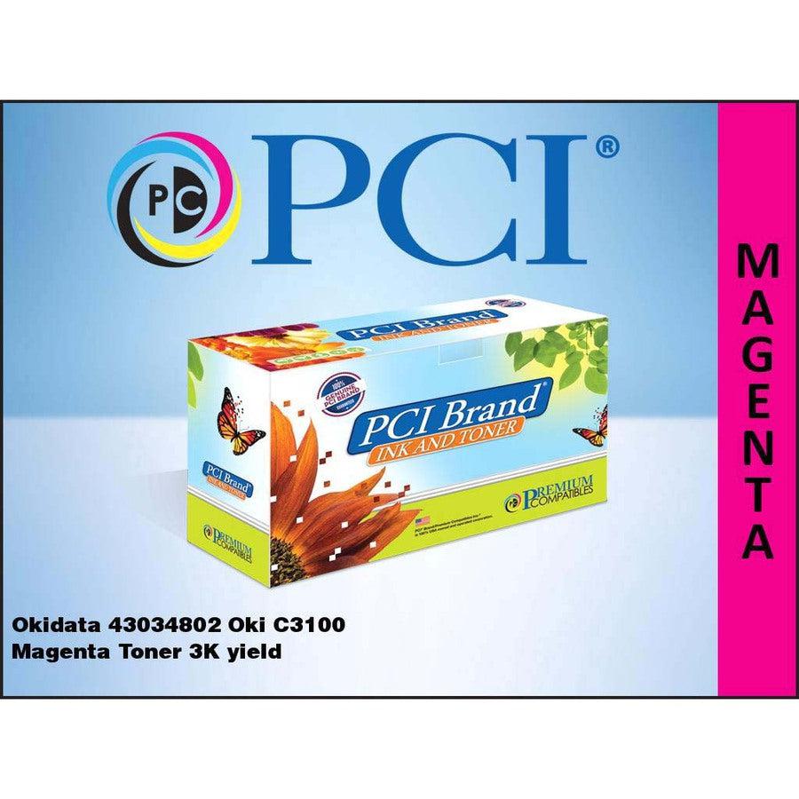 Premium Compatibles Laser Toner Cartridge - Alternative for Okidata 43034802 - Magenta - 1 / Each 43034802-PCI