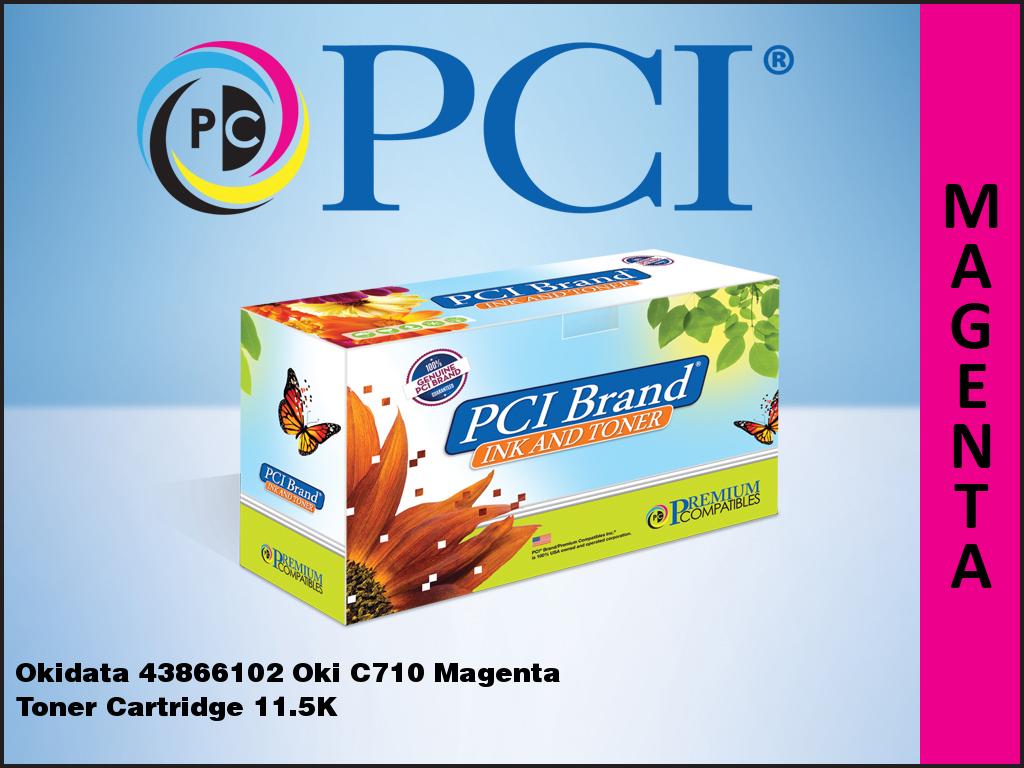 Premium Compatibles Laser Toner Cartridge - Alternative for Okidata 43866102 - Magenta - 1 / Each 43866102-PCI