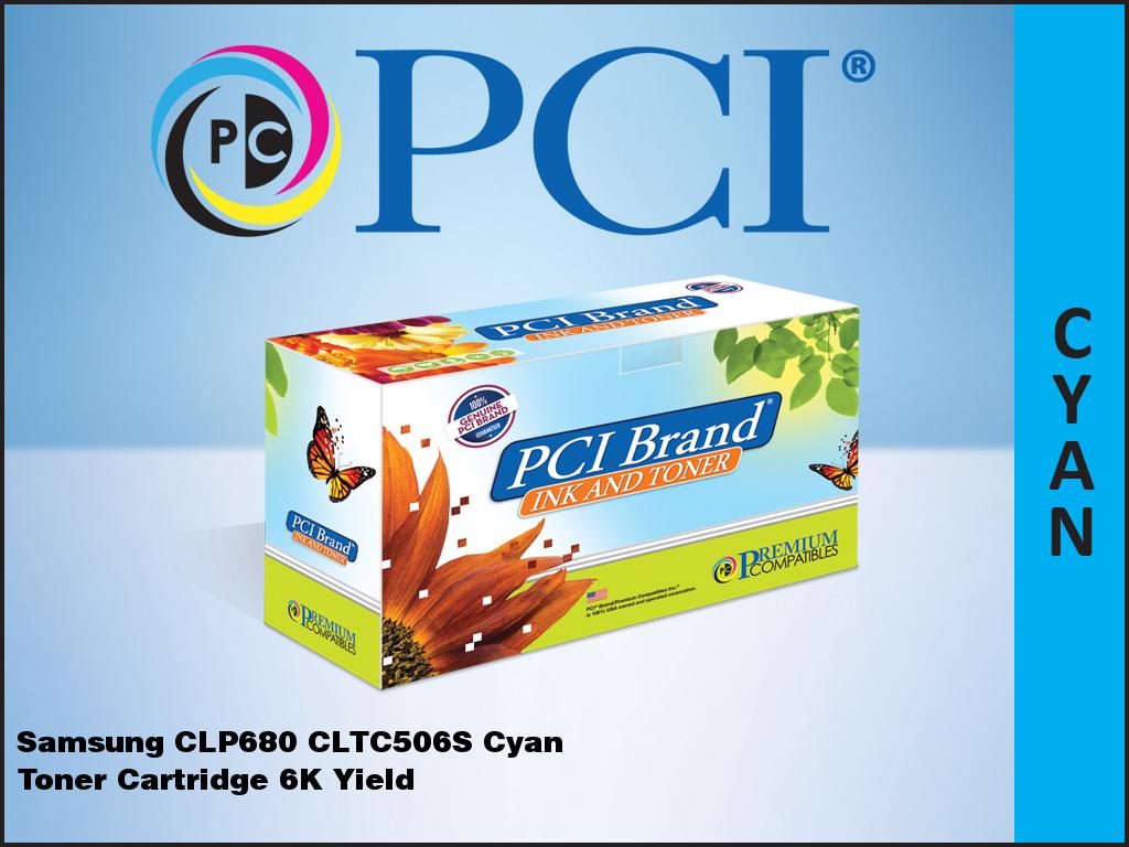 Premium Compatibles Laser Toner Cartridge - Alternative for Samsung CLT-C506S - Cyan, Black - 1 / Each CLTC506S-PCI