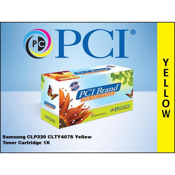 Premium Compatibles Laser Toner Cartridge - Alternative for Samsung CLT-Y407S - Yellow - 1 / Each CLTY407S-PCI