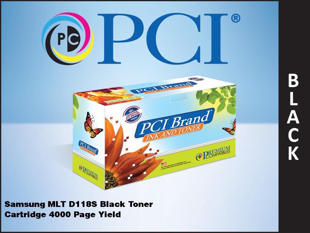 Premium Compatibles MLT-D118S-PCI Laser Toner Cartridge - Alternative for Samsung MLT-D118S, 118S, MLTD118S - Black - 1 / Pack