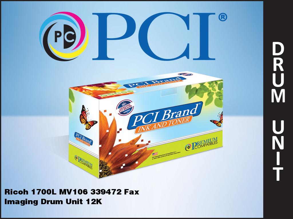 Premium Compatibles Ricoh 339472 1700L MV106 Fax Drum Unit 12K Yield Made in the USA for 9766 339472RPCI