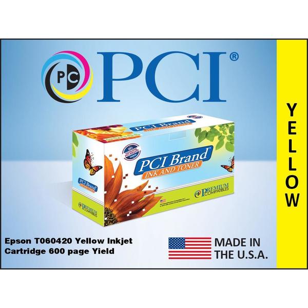 Premium Compatibles T060420RPC Inkjet Ink Cartridge - Alternative for Epson T060420, 60, T0604, T060420 - Yellow - 1 / Pack