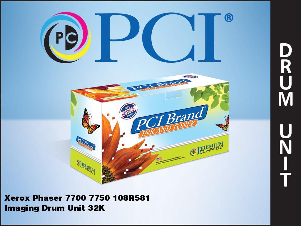 Premium Compatibles Xerox 108R00581 Phaser 7700 7750 Imaging Drum Unit Made in the USA 108R00581-PCI