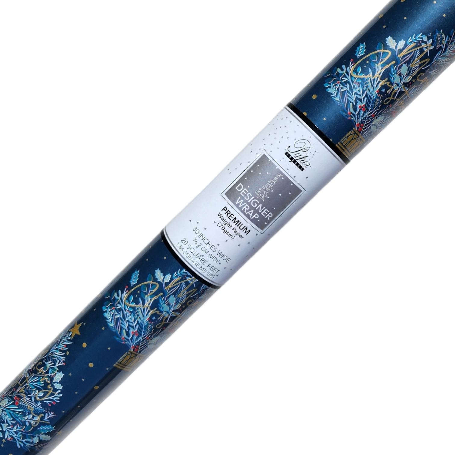 Premium Foil Roll Wrap - 30" x 96" - Starry Night Splendor