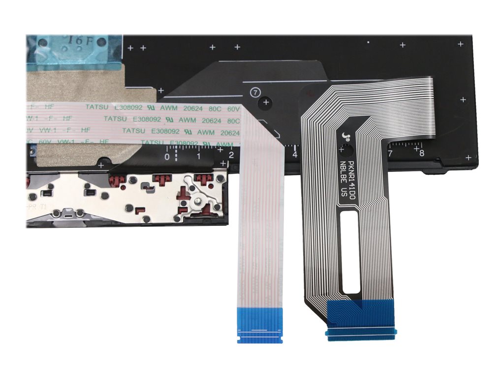 Primax - Notebook replacement keyboard - with Trackpoint - backlit - English - black - for ThinkPad P14s Gen 1; P14s Gen