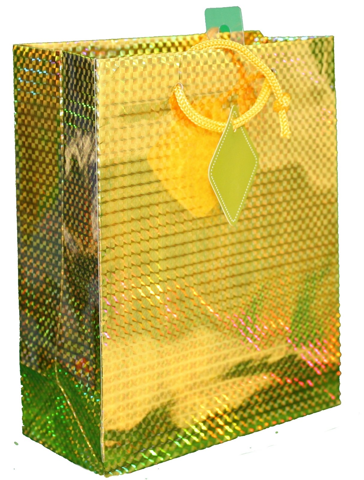 Prismatic Gift Bags - Gold Medium