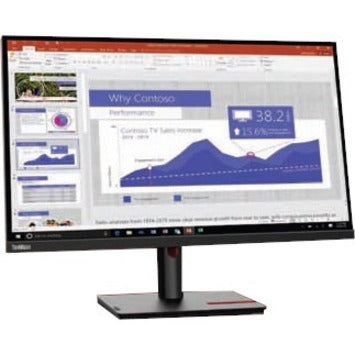 Professional 4K UHD Monitor 27 inch - Lenovo ThinkVision T27p-30 IPS Business Display | TecISoft 63A9GAR1US