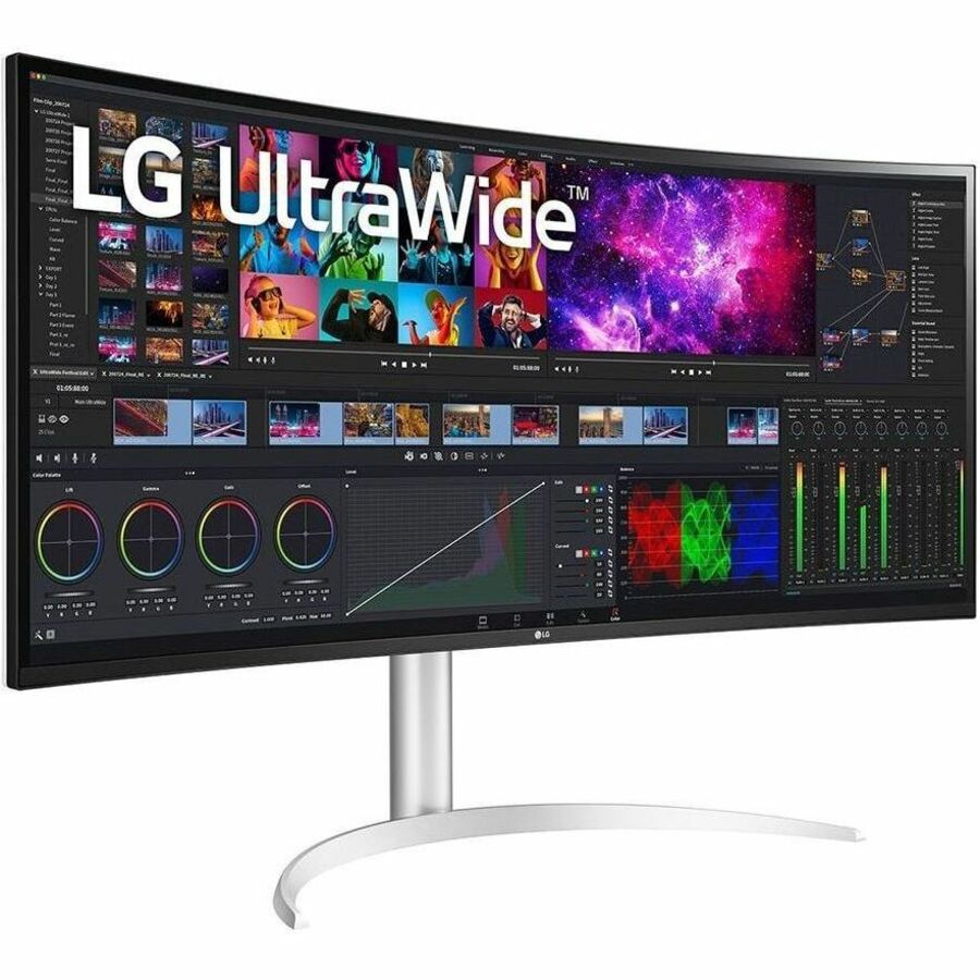Professional 5K2K Monitor 39.7 inch - LG Curved UltraWide Nano IPS Thunderbolt 4 HDR10 | TecISoft 40BP95C-W