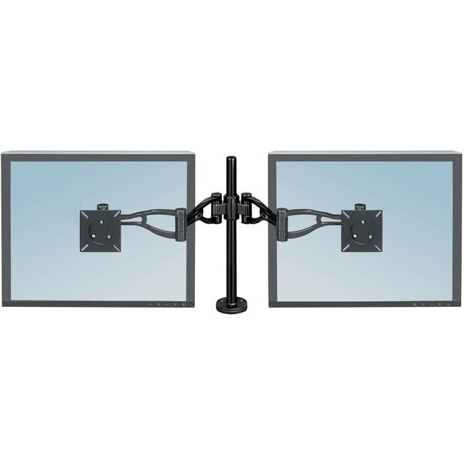 Professional Series Depth Adjustable Dual Monitor Arm Features Two Monitor Arms