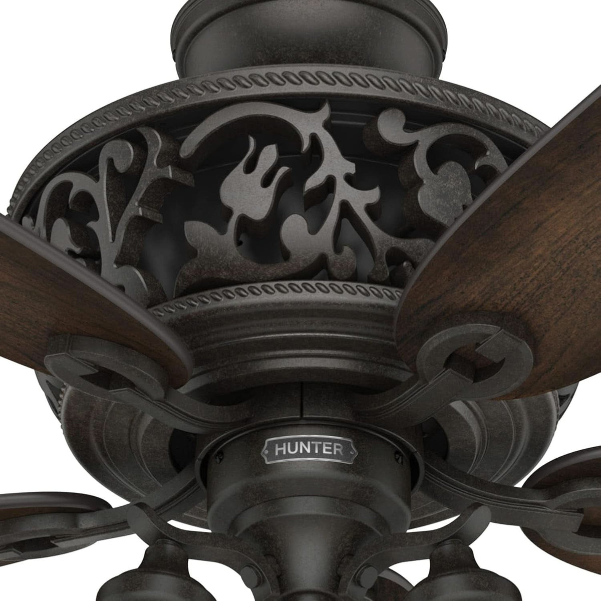 Promenade 54 Inch Indoor Ceiling Fan LED Lights Bronze Finish DC Motor Remote