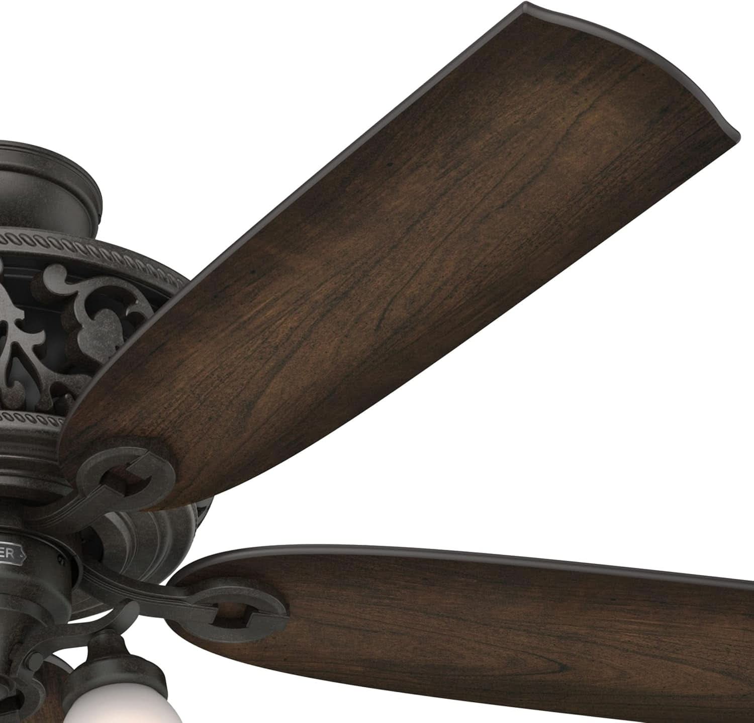 Promenade 54 Inch Indoor Ceiling Fan LED Lights Bronze Finish DC Motor Remote