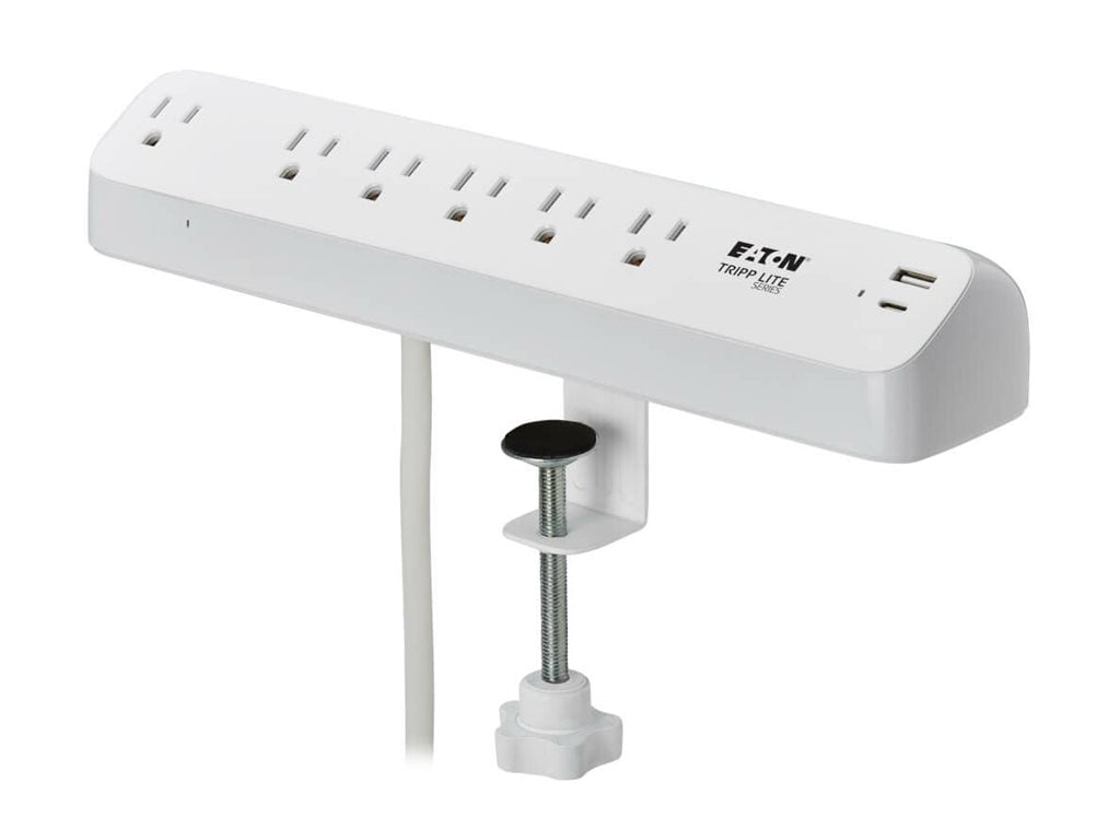 Protect It 6-Outlet Surge Protector with USB-A/C Charging by Eaton for Home Office