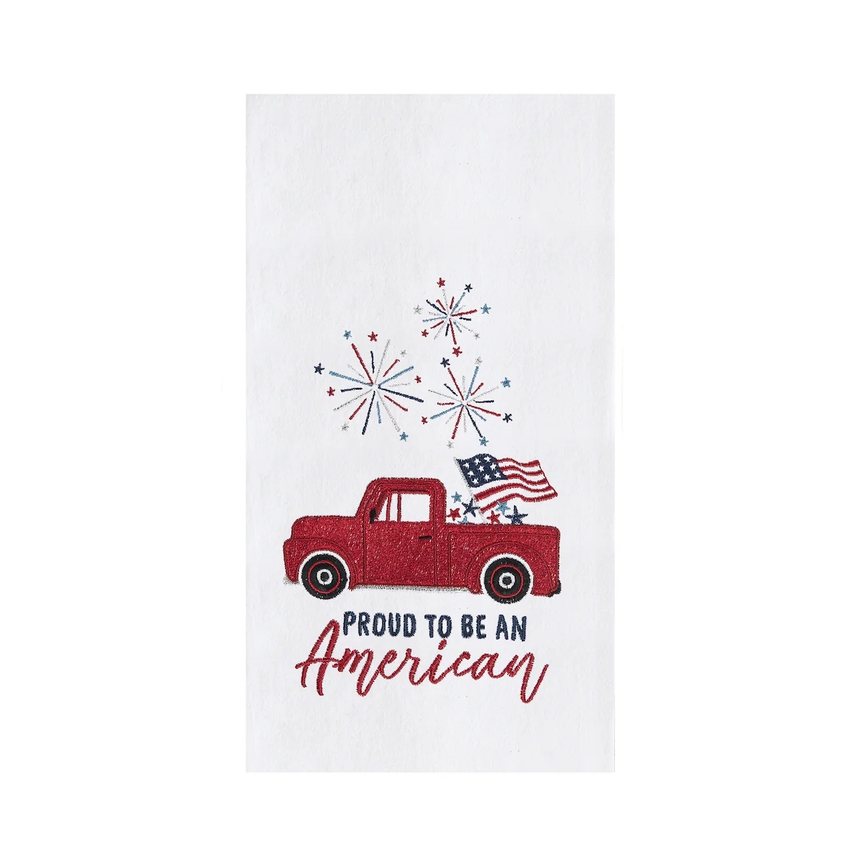 Proud To Be An American Flour Sack Towel