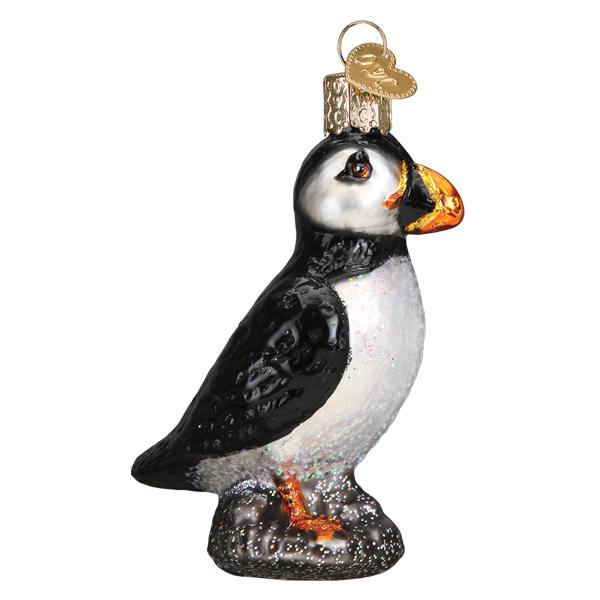 Puffin Glass Ornament