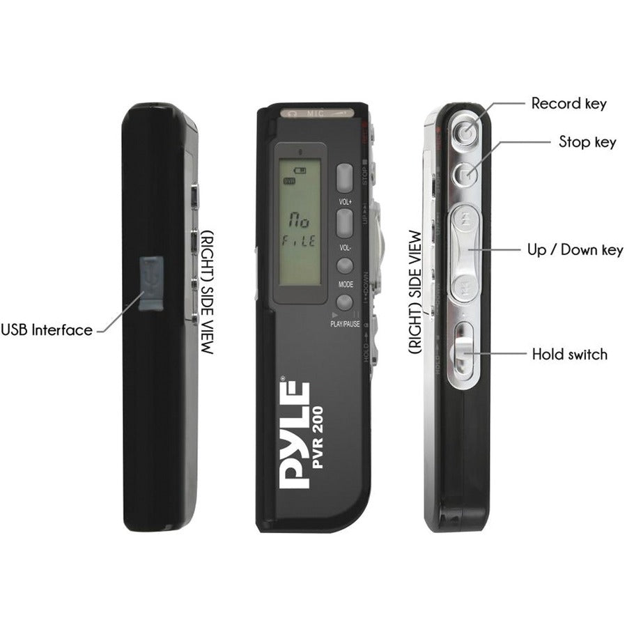 Pylehome Pvr200 4Gb Digital Voice Recorder