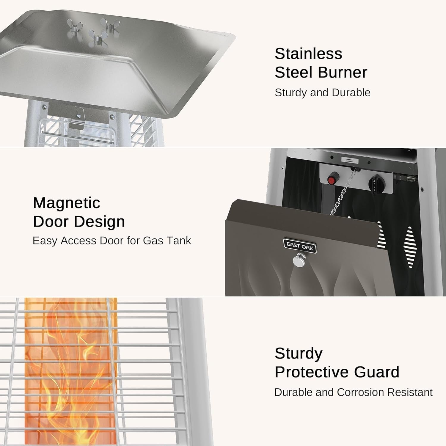 Pyramid 48000 BTU Propane Patio Heater With Wheels