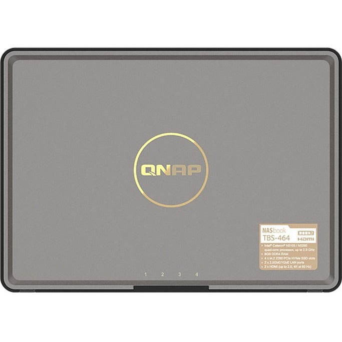 QNAP TBS-464-8G-US - 4-Bay M.2 NVMe SSD NAS | Small Form Factor NAS