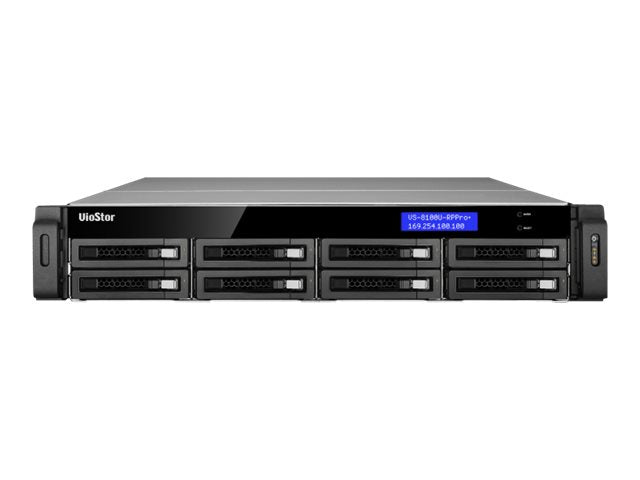 QNAP VioStor VS-8140U-RP Pro+ - NVR - 40 channels - networked - 2U - rack-mountable