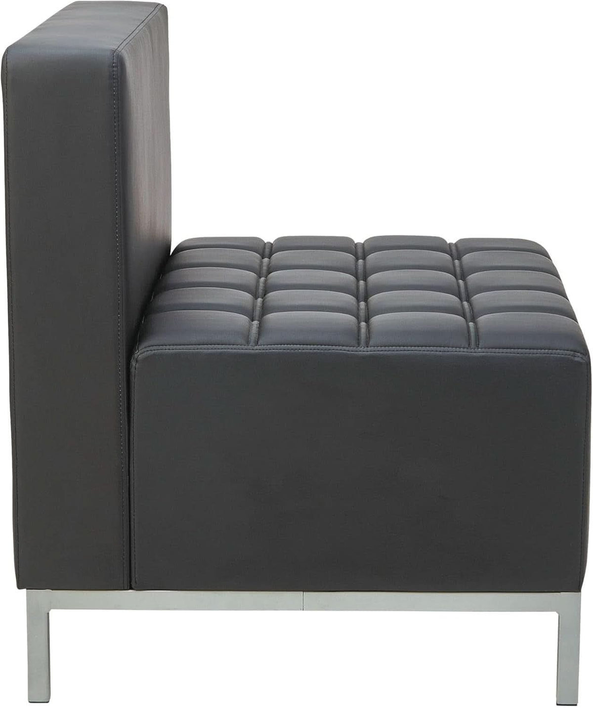 QUB Series Powered Armless L Shaped Sectional Black