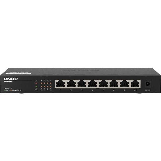 Qnap Desktop Qsw-1108-8T, Unmanaged Switch, 8 Port 2.5Gbps Auto Negotiation (2.5