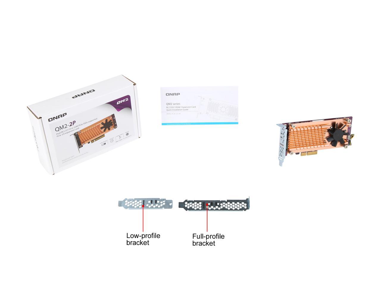 Qnap Qm2-2P-344A Dual M.2 Pcie Ssd Expansion Card