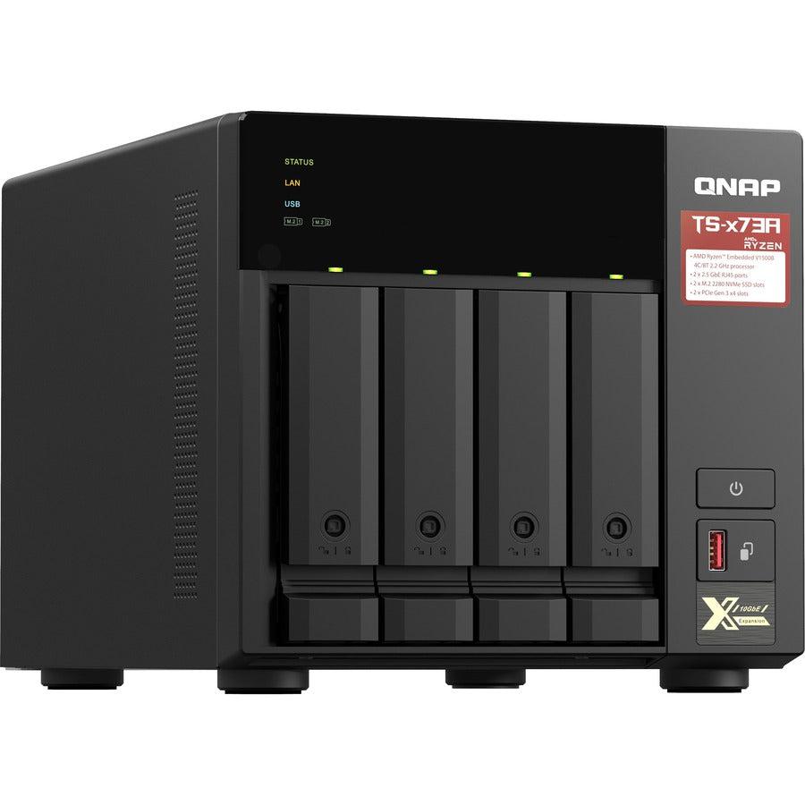 Qnap Ts-473A Nas Tower Ethernet Lan Black V1500B