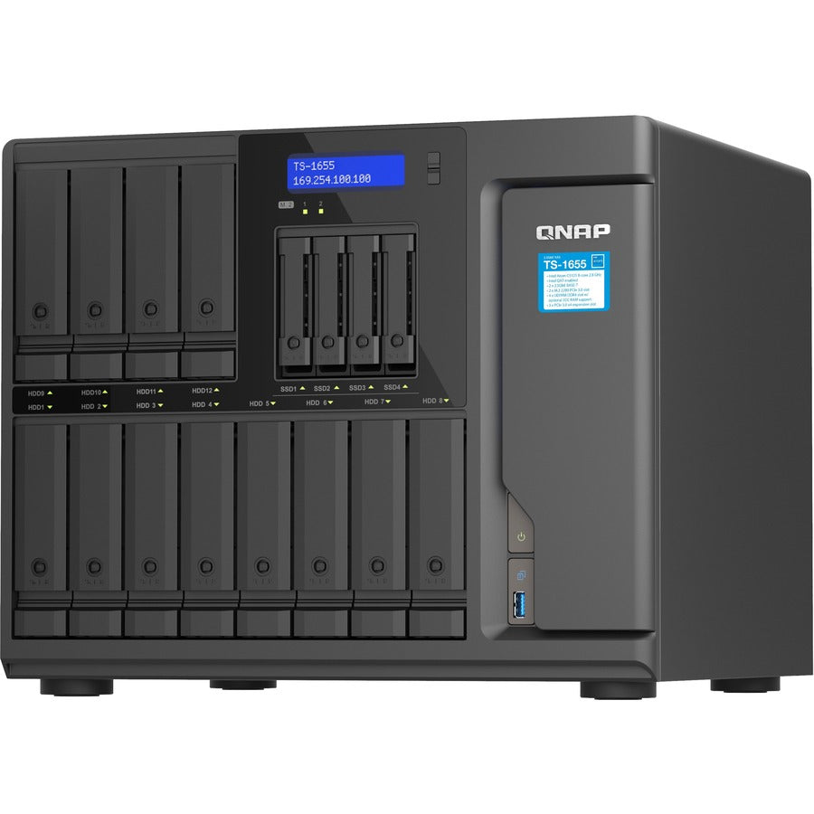 Qnap Turbo Nas Ts-1655-8G San/Nas Storage System - 1 X Intel Atom C5125 Octa-Core (8 Core) 2.80 Ghz