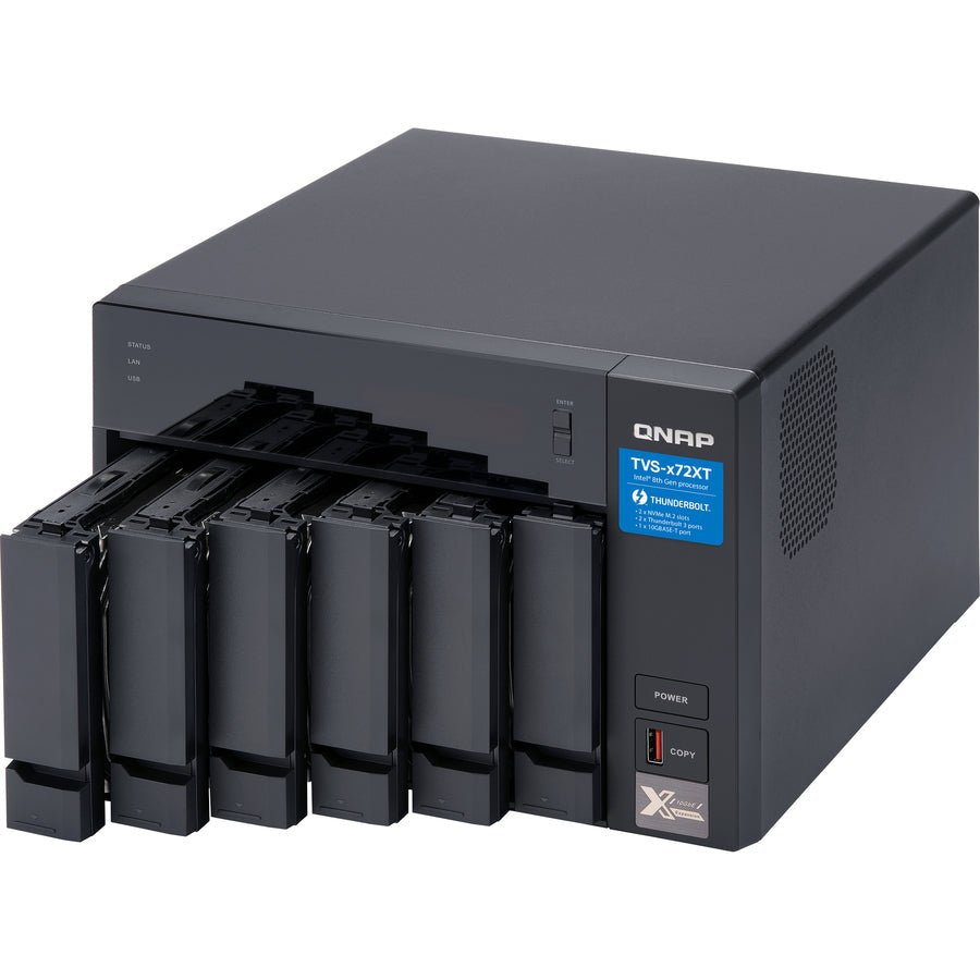 Qnap Tvs-672Xt-I3-8G San/Nas/Das Storage System