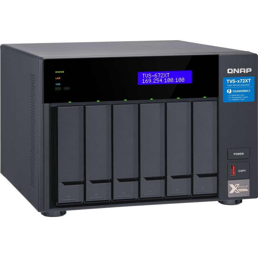 Qnap Tvs-672Xt-I3-8G San/Nas/Das Storage System