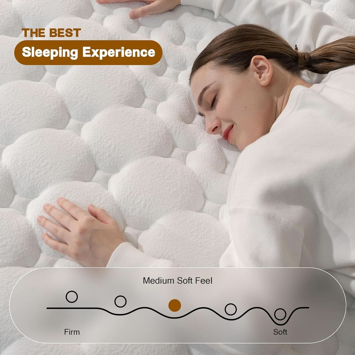 Queen 12 Inch CertipurUS Memory Foam Hybrid Mattress