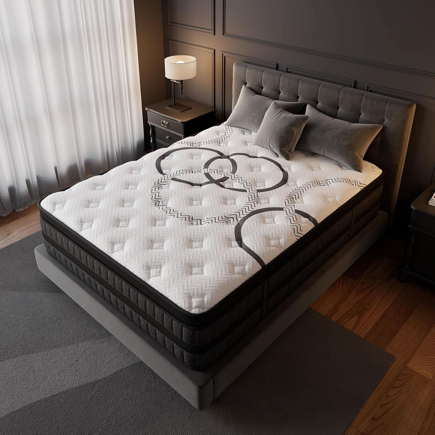 Queen 12 Inch Hybrid Mattress Pocket Spring System Plus