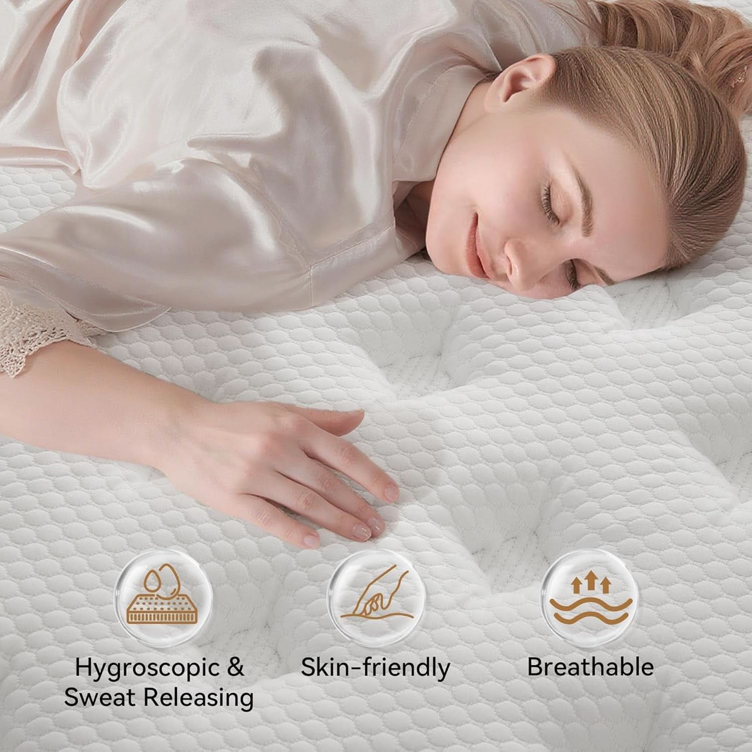 Queen 12 Inch Hybrid Mattress With Ultra Memory Foam