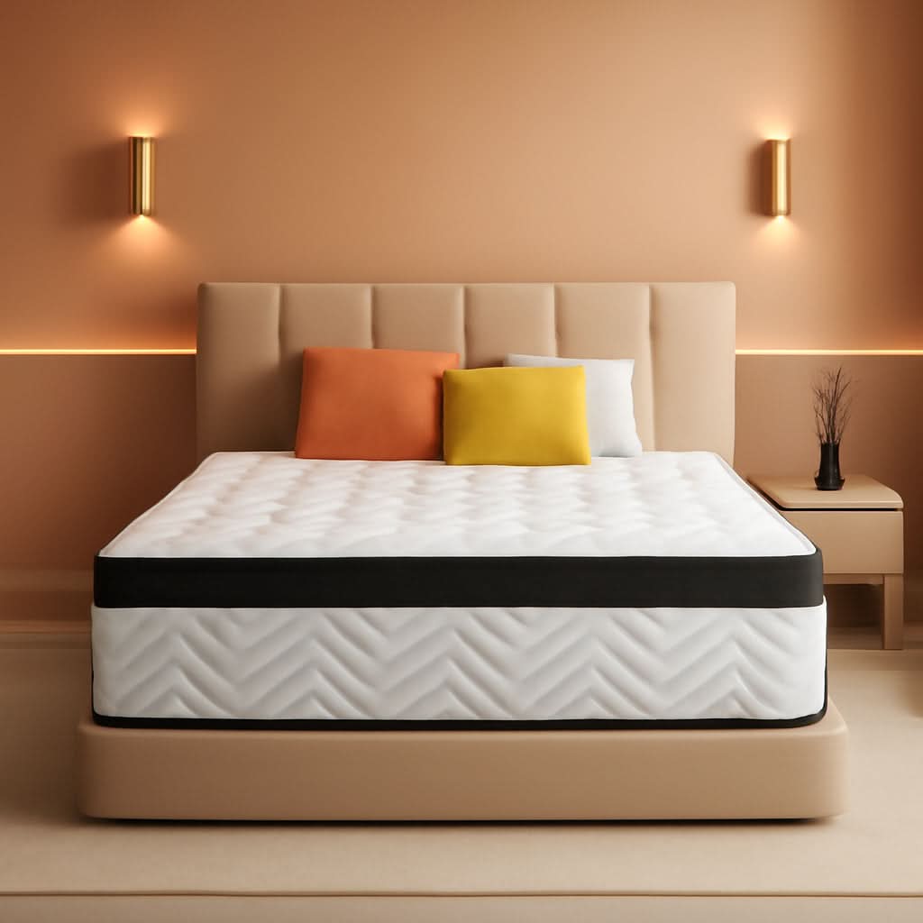 Queen 12 Inch Hybrid Mattress With Ultra Memory Foam
