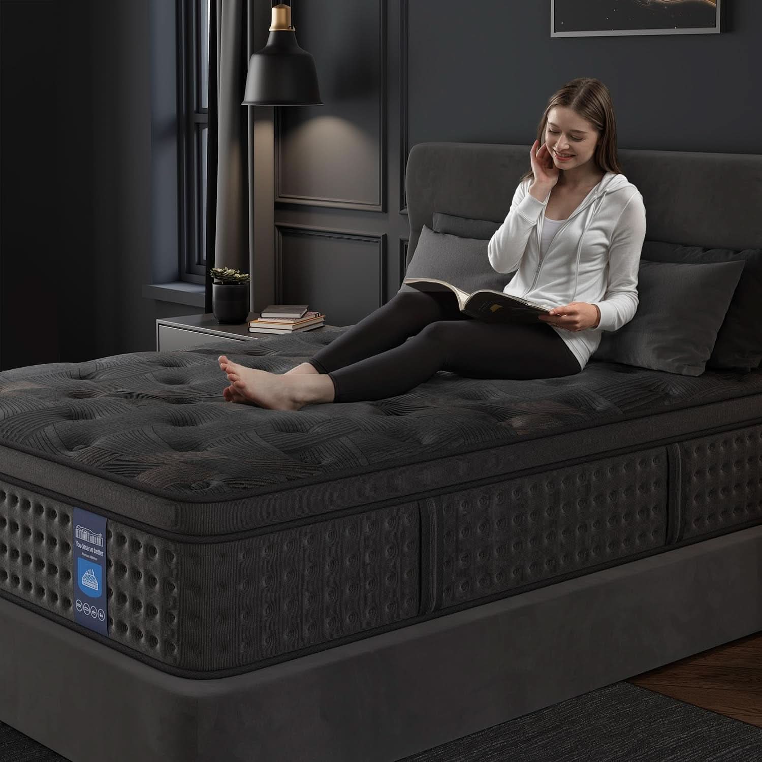 Queen 12 Inches Hybrid Memory foam Mattress CertipurUS
