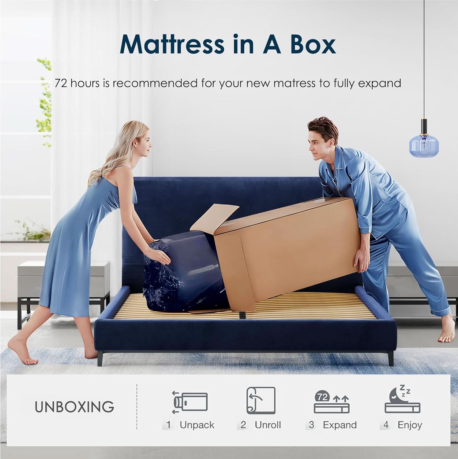 Queen 12Inch Cooling Gel Memory Foam Mattress CertipurUS