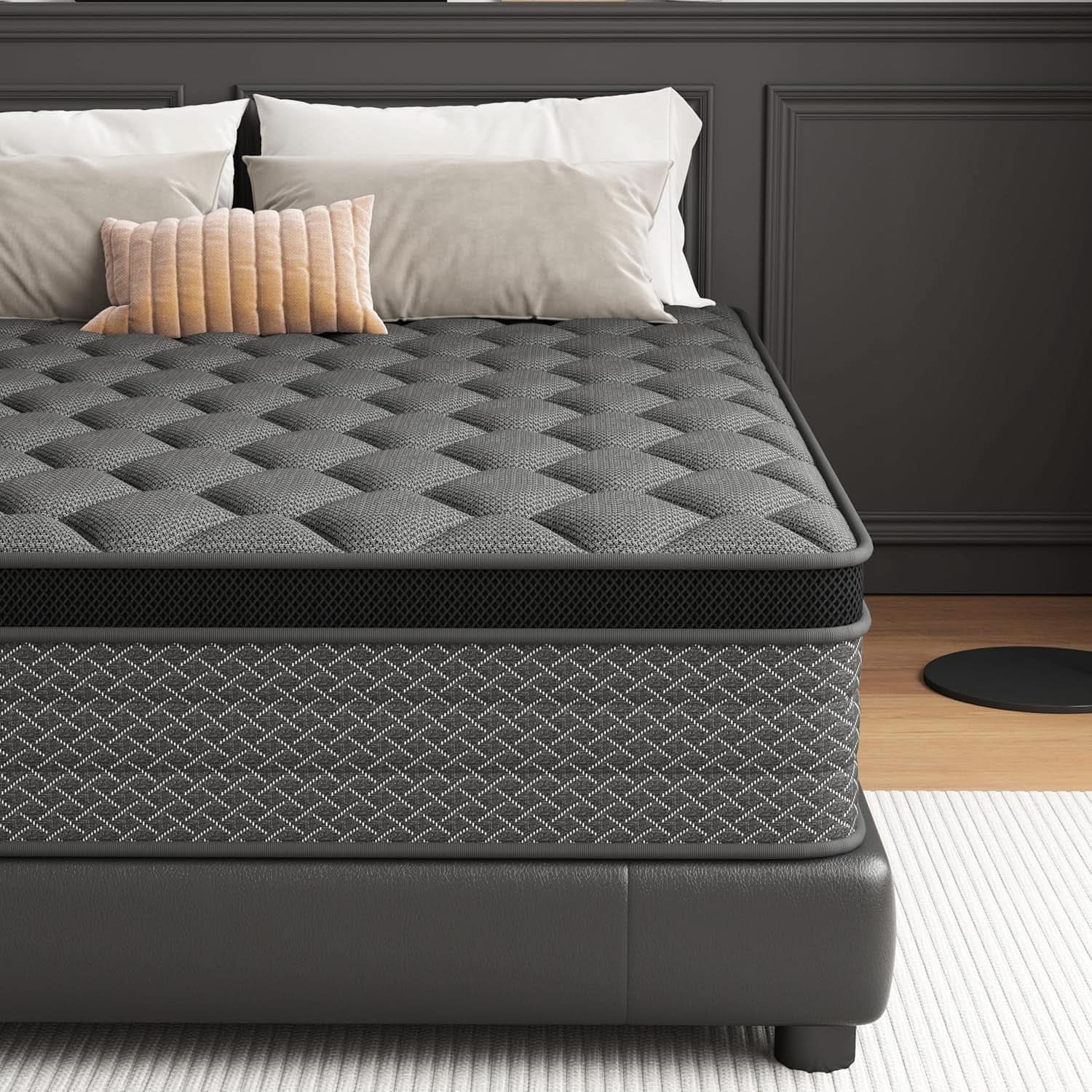 Queen 14 Inch Hybrid Mattress Memory Foam Ultra Comfort Foam