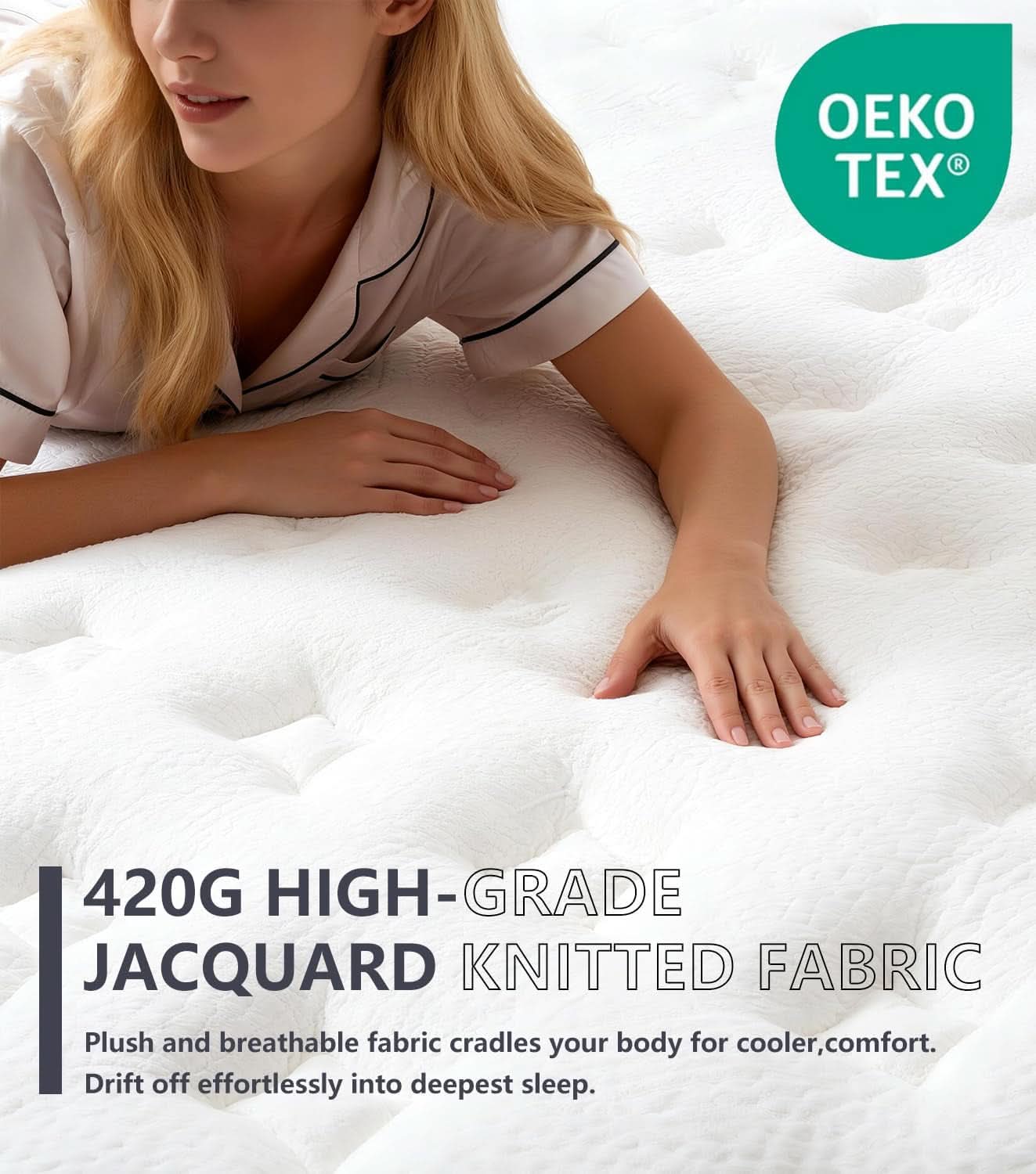 Queen 14 Inch Medium Firm Hybrid Memory Foam Mattress
