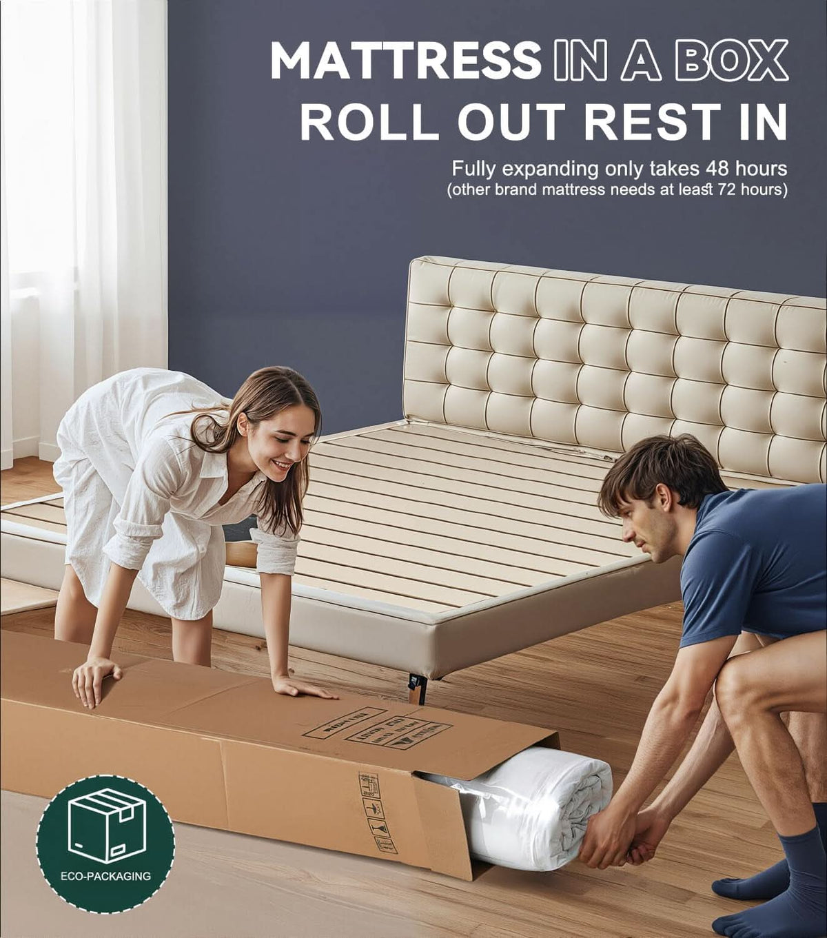 Queen 14 Inch Medium Firm Hybrid Memory Foam Mattress