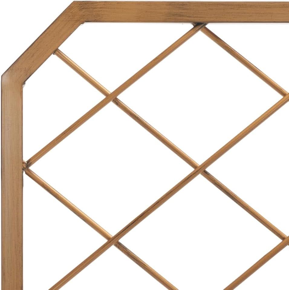 Queen Antique Gold Stitch Headboard for Stylish Bedrooms