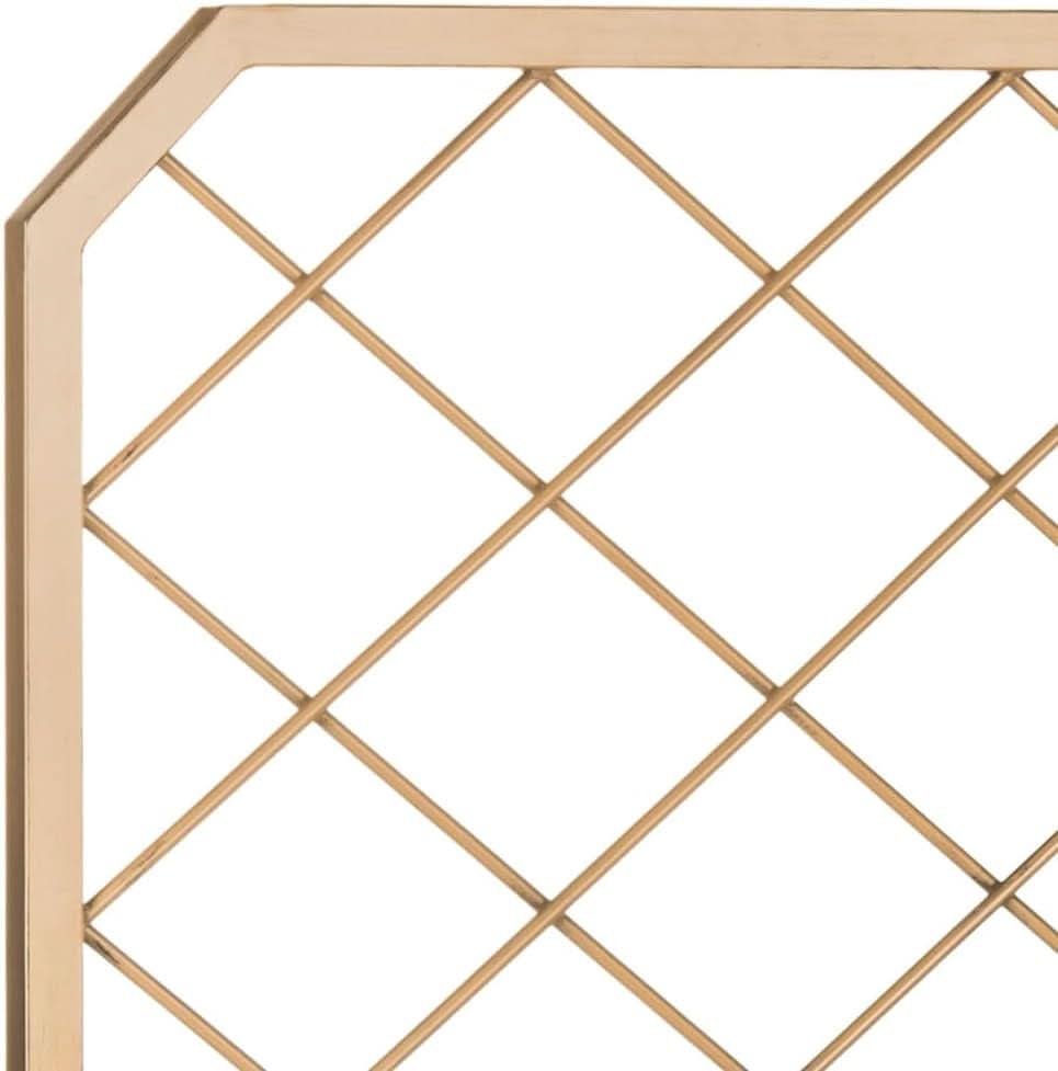 Queen Antique Gold Stitch Headboard for Stylish Bedrooms